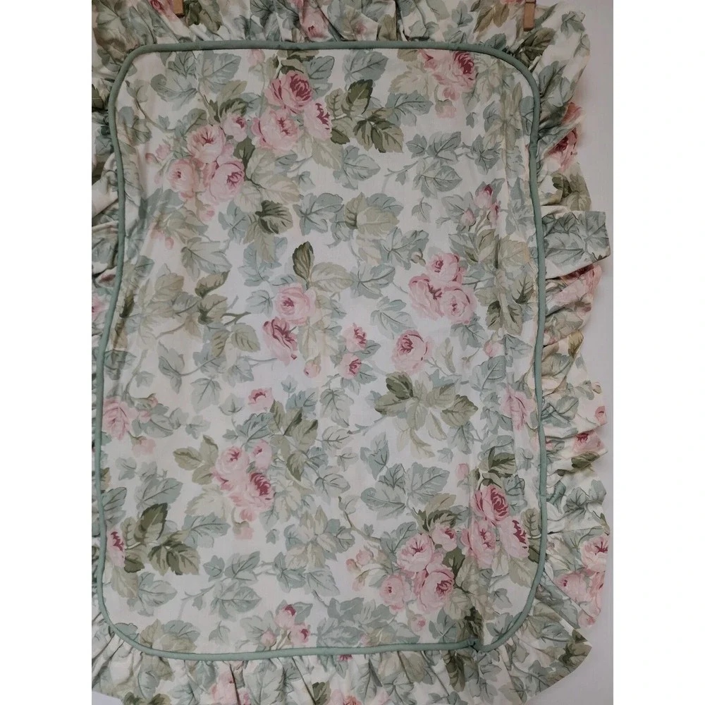 Vintage Laura Ashley Cottage Rose Paisley Twin Comforter Shams Bedskirt‎
